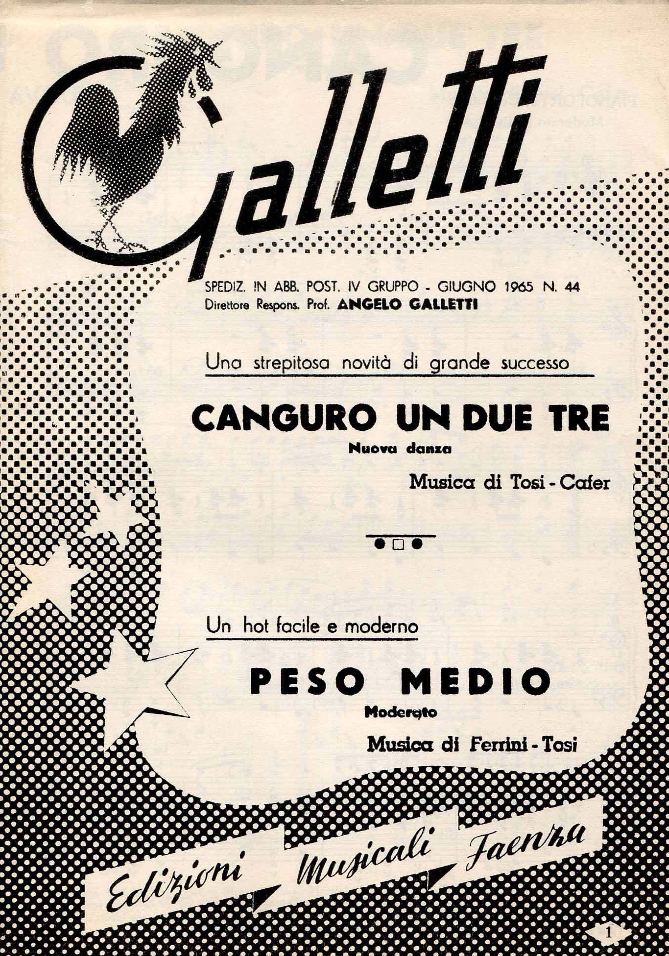 Canguro un due tre: nuova danza